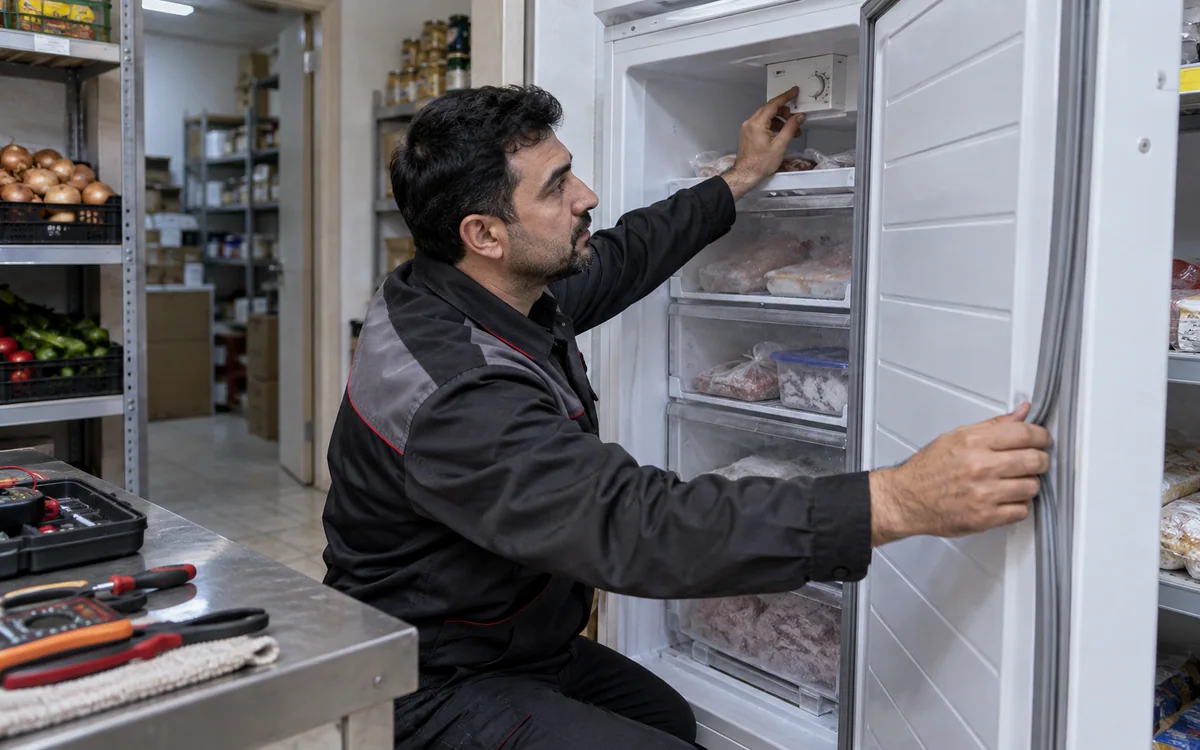 Freezer compartment service
